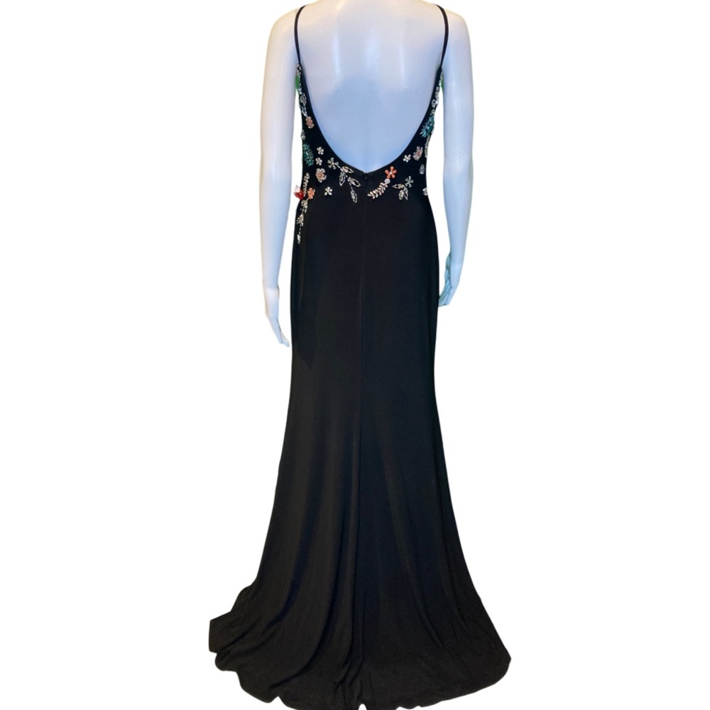 NWT Mac Duggal 42006 Multi Color Beaded Floral Cami Gown - Sz 8 - Picture 4 of 9